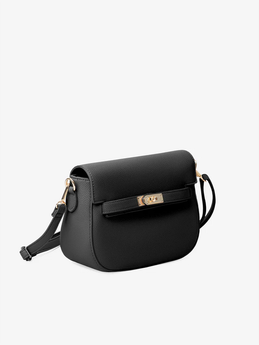 PrimalZen Modern Black Crossbody Bag